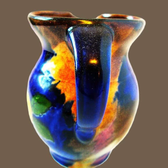 Antq H & K Tunstall fruit scene creamer made in England - Picture 10 of 10